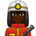 Man Firefighter: Dark Skin Tone Emoji Copy Paste ― 👨🏿‍🚒 - emojidex