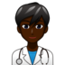 Man Health Worker: Dark Skin Tone Emoji Copy Paste ― 👨🏿‍⚕ - emojidex