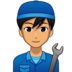 Man Mechanic: Medium Skin Tone Emoji Copy Paste ― 👨🏽‍🔧 - emojidex