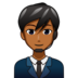 Man Office Worker: Medium-dark Skin Tone Emoji Copy Paste ― 👨🏾‍💼 - emojidex