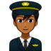 Man Pilot: Medium-dark Skin Tone Emoji Copy Paste ― 👨🏾‍✈ - emojidex