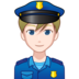 Man Police Officer: Light Skin Tone Emoji Copy Paste ― 👮🏻‍♂ - emojidex