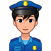 Man Police Officer: Medium-light Skin Tone Emoji Copy Paste ― 👮🏼‍♂ - emojidex
