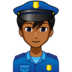 Man Police Officer: Medium-dark Skin Tone Emoji Copy Paste ― 👮🏾‍♂ - emojidex