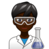 Man Scientist: Dark Skin Tone Emoji Copy Paste ― 👨🏿‍🔬 - emojidex
