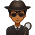 Man Detective: Medium-dark Skin Tone Emoji Copy Paste ― 🕵🏾‍♂ - emojidex