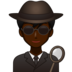Man Detective: Dark Skin Tone Emoji Copy Paste ― 🕵🏿‍♂ - emojidex