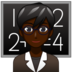 Man Teacher: Dark Skin Tone Emoji Copy Paste ― 👨🏿‍🏫 - emojidex