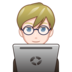 Man Technologist: Light Skin Tone Emoji Copy Paste ― 👨🏻‍💻 - emojidex