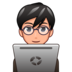 Man Technologist: Medium-light Skin Tone Emoji Copy Paste ― 👨🏼‍💻 - emojidex