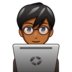 Man Technologist: Medium-dark Skin Tone Emoji Copy Paste ― 👨🏾‍💻 - emojidex