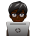 Man Technologist: Dark Skin Tone Emoji Copy Paste ― 👨🏿‍💻 - emojidex