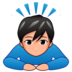 Man Bowing: Medium-light Skin Tone Emoji Copy Paste ― 🙇🏼‍♂ - emojidex