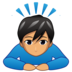 Man Bowing: Medium Skin Tone Emoji Copy Paste ― 🙇🏽‍♂ - emojidex