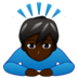 Man Bowing: Dark Skin Tone Emoji Copy Paste ― 🙇🏿‍♂ - emojidex