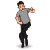 Man Dancing: Medium-light Skin Tone Emoji Copy Paste ― 🕺🏼 - emojidex