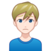 Man Frowning: Light Skin Tone Emoji Copy Paste ― 🙍🏻‍♂ - emojidex