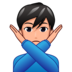 Man Gesturing NO: Medium-light Skin Tone Emoji Copy Paste ― 🙅🏼‍♂ - emojidex