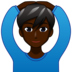 Man Gesturing OK: Dark Skin Tone Emoji Copy Paste ― 🙆🏿‍♂ - emojidex