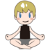 Man In Lotus Position: Light Skin Tone Emoji Copy Paste ― 🧘🏻‍♂ - emojidex