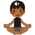Man In Lotus Position: Medium-dark Skin Tone Emoji Copy Paste ― 🧘🏾‍♂ - emojidex