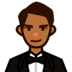 Person In Tuxedo: Medium-dark Skin Tone Emoji Copy Paste ― 🤵🏾 - emojidex