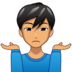 Man Shrugging: Medium Skin Tone Emoji Copy Paste ― 🤷🏽‍♂ - emojidex