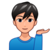 Man Tipping Hand: Medium-light Skin Tone Emoji Copy Paste ― 💁🏼‍♂ - emojidex