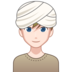 Man Wearing Turban: Light Skin Tone Emoji Copy Paste ― 👳🏻‍♂ - emojidex