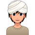 Person Wearing Turban: Medium-light Skin Tone Emoji Copy Paste ― 👳🏼 - emojidex