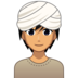 Person Wearing Turban: Medium Skin Tone Emoji Copy Paste ― 👳🏽 - emojidex