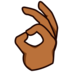 OK Hand: Medium-dark Skin Tone Emoji Copy Paste ― 👌🏾 - emojidex