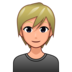Person: Medium-light Skin Tone, Blond Hair Emoji Copy Paste ― 👱🏼 - emojidex