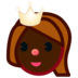 Princess: Dark Skin Tone Emoji Copy Paste ― 👸🏿 - emojidex