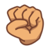 Raised Fist: Medium Skin Tone Emoji Copy Paste ― ✊🏽 - emojidex
