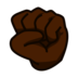 Raised Fist: Dark Skin Tone Emoji Copy Paste ― ✊🏿 - emojidex