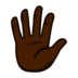 Hand With Fingers Splayed: Dark Skin Tone Emoji Copy Paste ― 🖐🏿 - emojidex