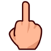 Middle Finger: Medium-light Skin Tone Emoji Copy Paste ― 🖕🏼 - emojidex