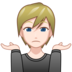 Person Shrugging: Light Skin Tone Emoji Copy Paste ― 🤷🏻 - emojidex