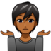 Person Shrugging: Medium-dark Skin Tone Emoji Copy Paste ― 🤷🏾 - emojidex