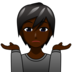 Person Shrugging: Dark Skin Tone Emoji Copy Paste ― 🤷🏿 - emojidex