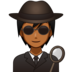 Detective: Medium-dark Skin Tone Emoji Copy Paste ― 🕵🏾 - emojidex