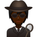 Detective: Dark Skin Tone Emoji Copy Paste ― 🕵🏿 - emojidex