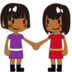 Women Holding Hands: Medium-dark Skin Tone Emoji Copy Paste ― 👭🏾 - emojidex