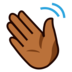 Waving Hand: Medium-dark Skin Tone Emoji Copy Paste ― 👋🏾 - emojidex