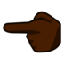 Backhand Index Pointing Left: Dark Skin Tone Emoji Copy Paste ― 👈🏿 - emojidex