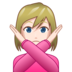 Woman Gesturing NO: Light Skin Tone Emoji Copy Paste ― 🙅🏻‍♀ - emojidex