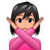 Woman Gesturing NO: Medium-light Skin Tone Emoji Copy Paste ― 🙅🏼‍♀ - emojidex