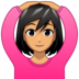 Woman Gesturing OK: Medium Skin Tone Emoji Copy Paste ― 🙆🏽‍♀ - emojidex