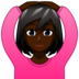 Woman Gesturing OK: Dark Skin Tone Emoji Copy Paste ― 🙆🏿‍♀ - emojidex